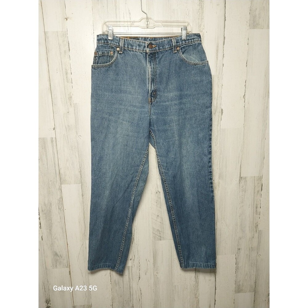 Vintage Levis 550 Jeans Women's 16 Relaxed Fit Tapered Leg USA Made 90s Hemmed